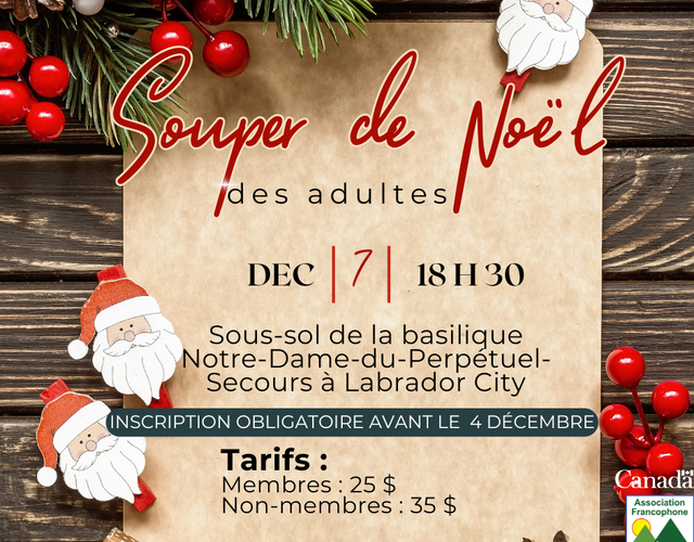 Souper de Noël des adultes